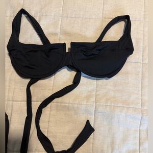 L*Space Black Bikini Top